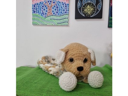 Pyžamožrout - háčkovaný pejsek 5