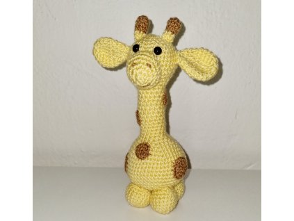 Dětská hračka - háčkovaná žirafa