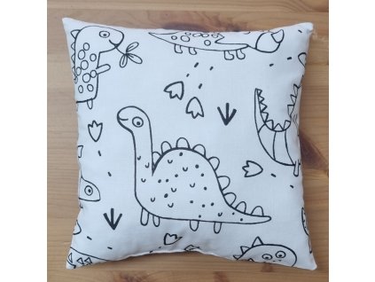 Vybarvovací polštářek s dinosaurem