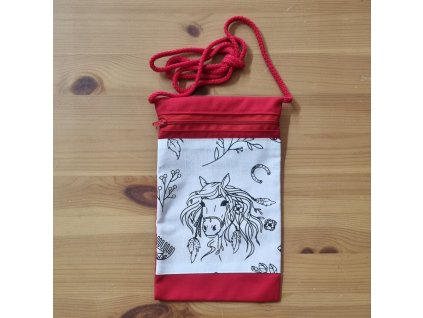 Vybarvovací taška přes rameno - koně č