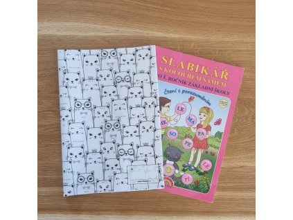 Látkový obal A4, A5 na učebnici, sešit, slabikář (univerzální) - kočky 1