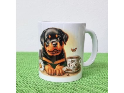 Hrnek - rotvajler (rottweiler) - štěně - Best friend - nejlepší přítel h