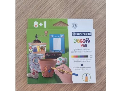 Centropen DECOR PEN 2738 – Sada speciálních značkovačů (8+1)