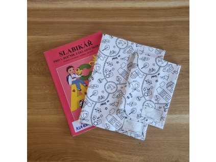 Látkový obal k vybarvení - dopravní prostředky - A4, A5 na učebnici, sešit, slabikář (univerzální)