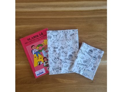 Látkový obal k vybarvení - SUPERHERO - A4, A5 na učebnici, sešit, slabikář (univerzální)