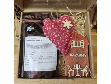 Dárková krabička pro milovníka kávy - Kavárna v krabičce