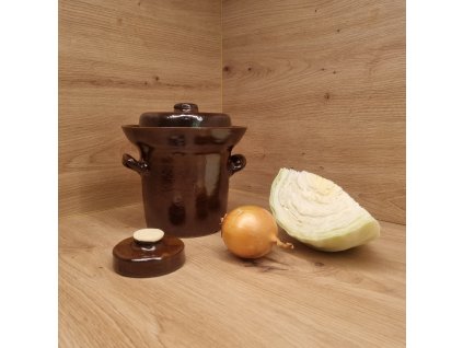 Zelák keramický 0,7 l hnědý