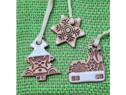 Keramické vánoční ozdoby