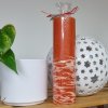 Velká kulatá svíčka zdobená 28 cm
