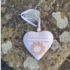 Keramické plastické srdce na zavěšení 5