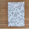 Látkový obal A4, A5 na učebnici, sešit, slabikář (univerzální) - dinosaurus