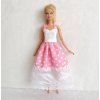 Oblečky pro panenku Barbie - šaty s krajkou mix 4