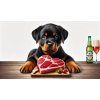 Hrnek - rotvajler (rottweiler) - štěně - Můj steak 1