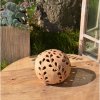 Keramická koule na svíčku s větvičkou 12 cm 2