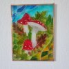Muchomůrka červená - malba na skle