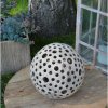 Keramická koule na svíčku s kuličkami 12 cm 2