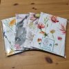 Látkový barevný obal - veselé barevné květy - A5 na knihu 3