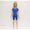 Barbie - oblečky pro panenku originální české - sportovní komplet puntíkatý (modrý)