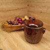 Keramický soudek - 1,5 l hnědý