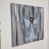 Anděl tiché naděje - Andělský obraz  - obraz akryl na plátně 40x40 2