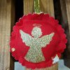 Vánoční vonná ozdoba kulatá s andílkem č