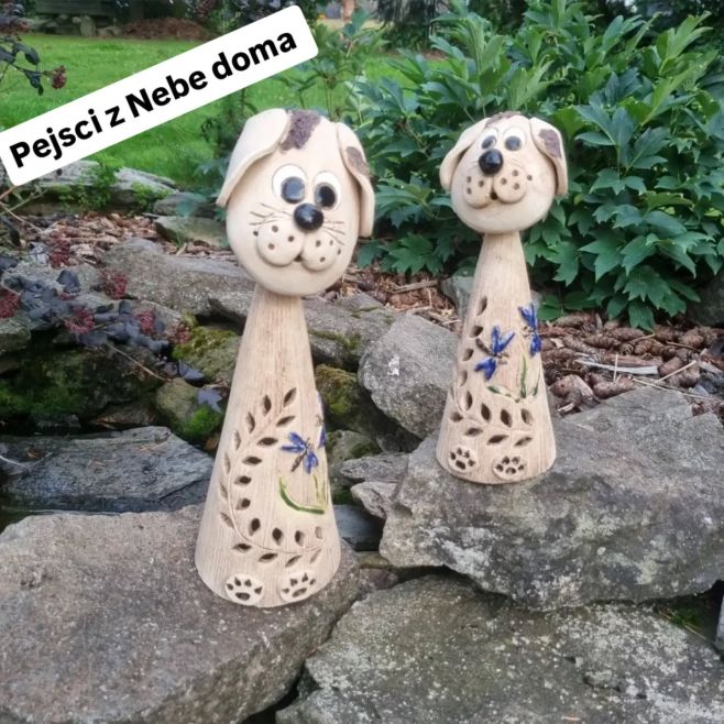 Konečně máme vedle koček i naše pejsky 🍀do zahrady i do bytu 🍀s různými motivy 🍀jako dárek #peszkeramiky #zahradnidekorace...