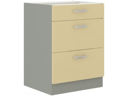 Kuchyňská skříňka Karmen - dolní 60 D 3S šuplíková PREMIUM BOX