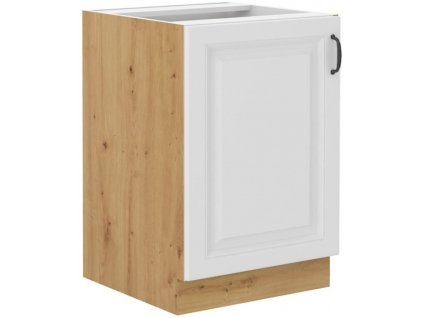 Kuchyňská skříňka Stilo WHAR - dolní 60 D 1F, bílá + Artisan