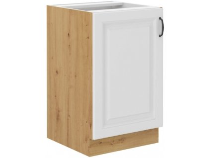 Kuchyňská skříňka Stilo WHAR - dolní 50 ZL 1F dřezová, bílá + Artisan