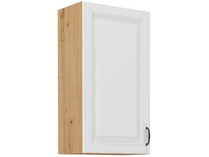 Kuchyňská skříňka Stilo WHAR - horní 50 G-90 1F, bílá + Artisan