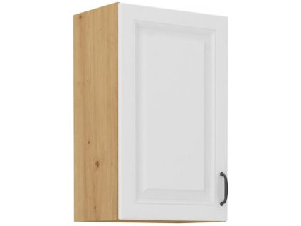 Kuchyňská skříňka Stilo WHAR - horní 45 G-72 1F, bílá + Artisan