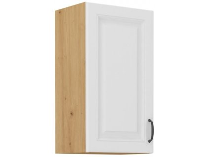 Kuchyňská skříňka Stilo WHAR - horní 40 G-72 1F, bílá + Artisan