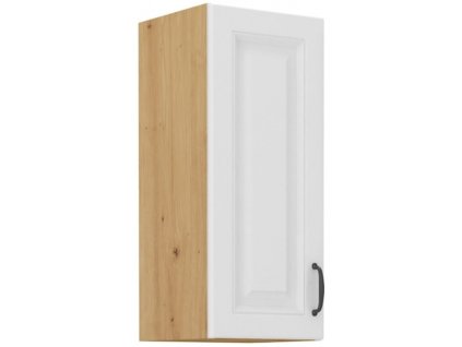 Kuchyňská skříňka Stilo WHAR - horní 30 G-72 1F, bílá + Artisan