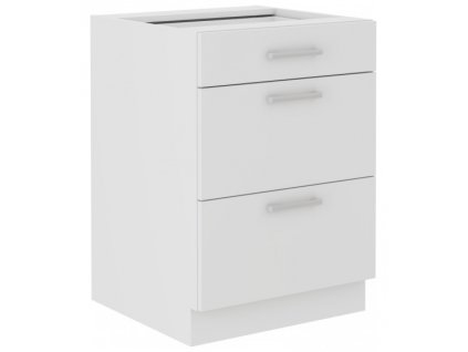 Kuchyňská skříňka Eko White - dolní 60 D 3S šuplíková