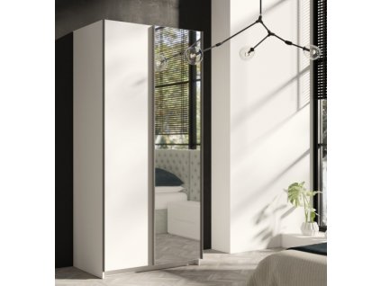 Skříň 100 Rick - bílý mat + bílý mat