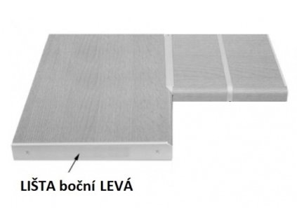 Lišta BOČNÍ LEVÁ k pracovní desce 38 mm