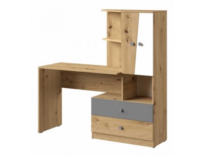 Psací stůl s regálem NERO MAT 11