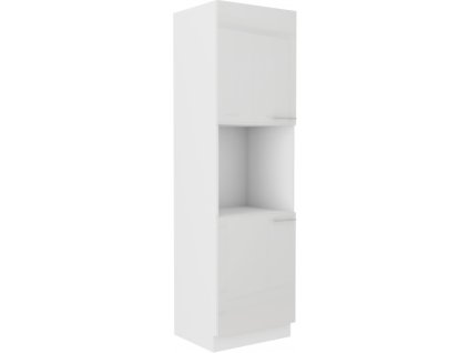 Kuchyňská skříňka Lara White - 60 DP-210 2F sloupek se zabudovanou troubou, dvířka