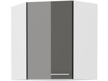 Kuchyňská skříňka Lara Grey - horní rohová 60x60 GN-72 1F (45°)