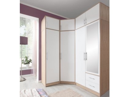 Předsíňové skříně Smart A bílá + sonoma