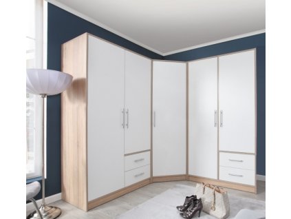 Předsíňové skříně Smart C bílá + sonoma