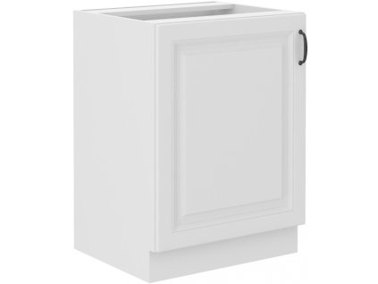 Kuchyňská skříňka Stilo WHWH - dolní 60 D 1F, bílá + bílá