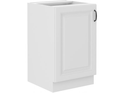Kuchyňská skříňka Stilo WHWH - dolní 50 ZL 1F dřezová, bílá + bílá