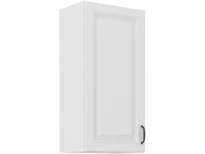Kuchyňská skříňka Stilo WHWH - horní 45 G-90 1F, bílá + bílá