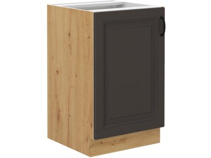 Kuchyňská skříňka Stilo GRAR - dolní 50 ZL 1F dřezová, grafit + Artisan