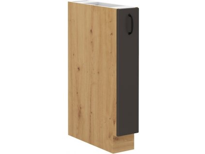 Kuchyňská skříňka Stilo GRAR - dolní 15 D Cargo, grafit + Artisan