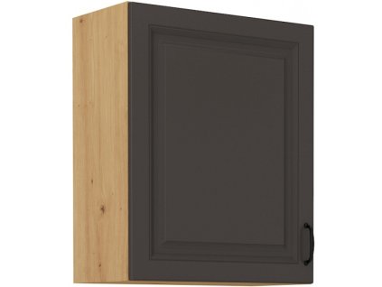 Kuchyňská skříňka Stilo GRAR - horní 60 G-72 1F, grafit + Artisan
