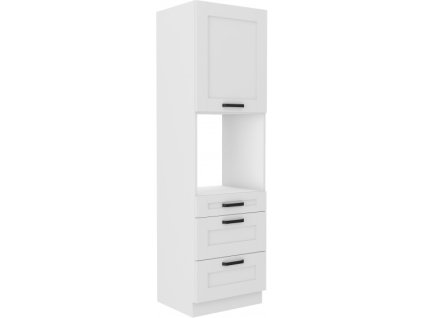 Kuchyňská skříňka Luna WHWH - 60 DPS-210 3S 1F sloupek se zabudovanou troubou, šuplíkový PREMIUM BOX
