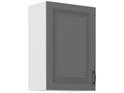 Kuchyňská skříňka Stilo DustGRWH - horní 50 G-72 1F, Dust Grey + bílá