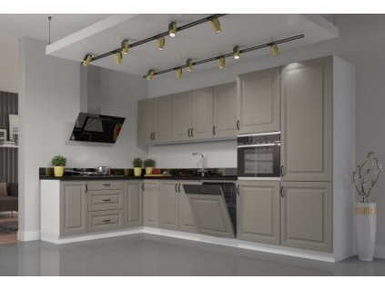 Kuchyňská linka Stilo ClayGRWH - Sestava 1, Clay Grey + bílá